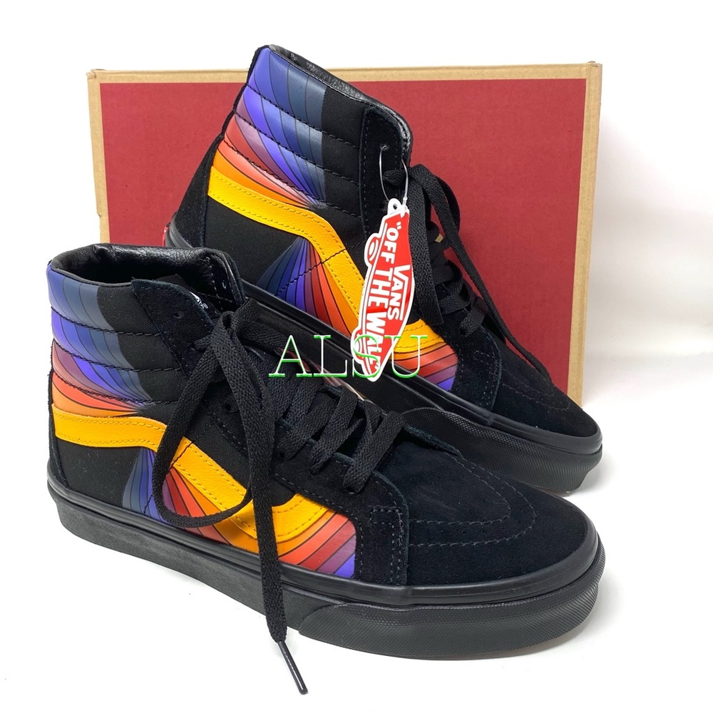 VANS SK8-HI Reissue Refract Suede Black Casual Shoes Women’s Size VN0A4U3DWN6 - Picture 2 of 11